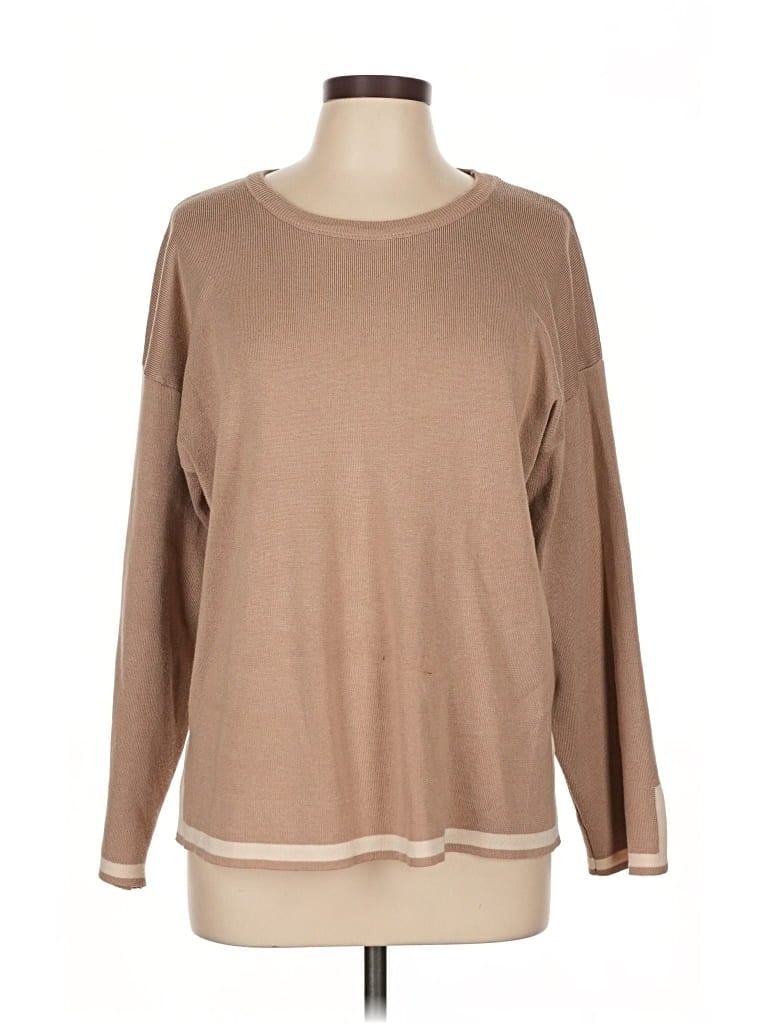 Pre-owned Fashion Pullover Sweater In Brown
