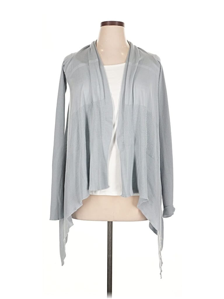 Pre-owned Rick Owens Wool Cardigan Sweater In Blue