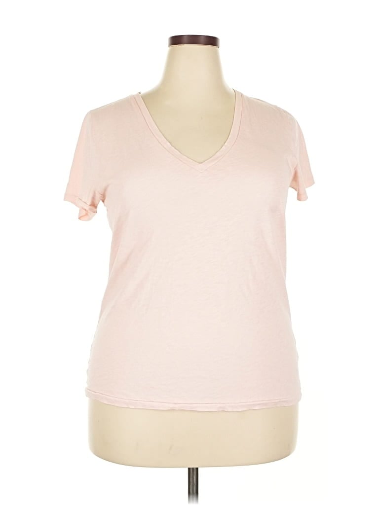 Pre-owned J. By J.crew Short Sleeve T-shirt In Pink