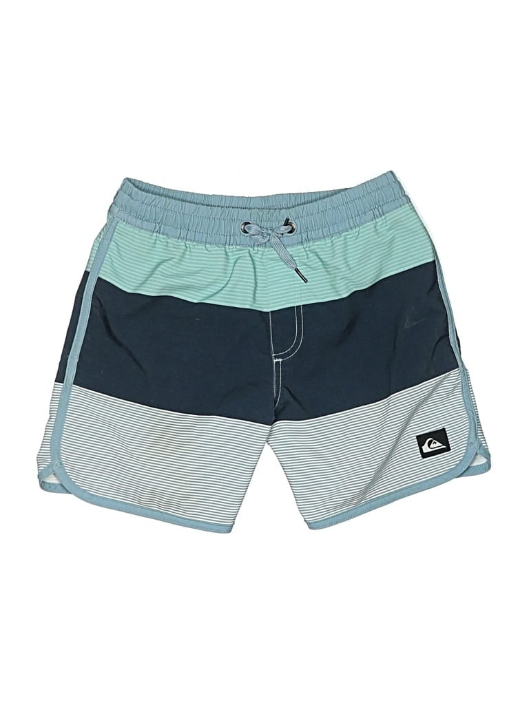 Pre-owned Quiksilver Kids' Board Shorts In Blue