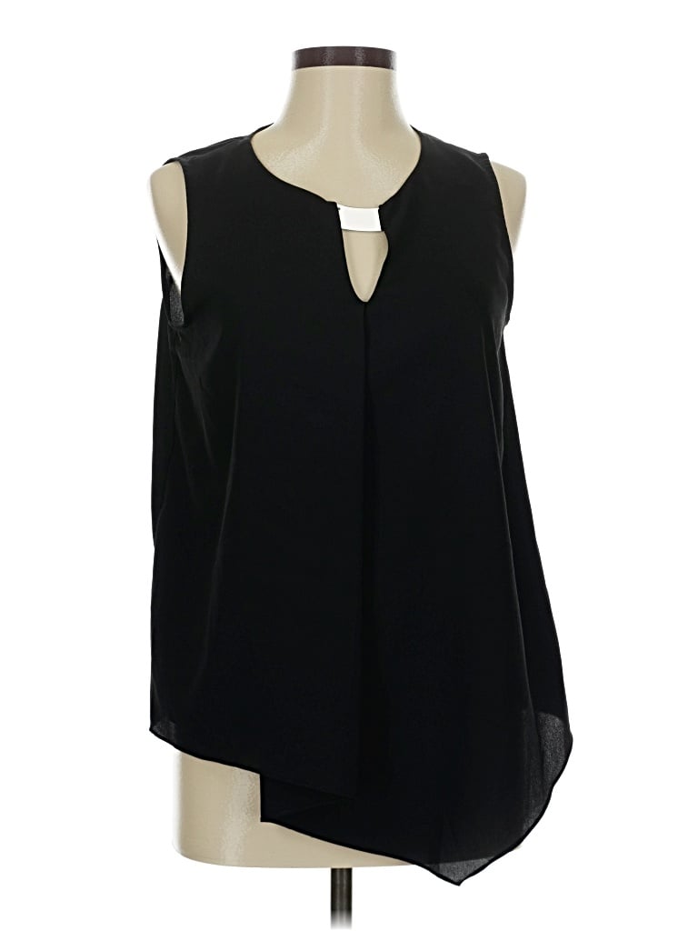 Pre-owned Dknyc Sleeveless Blouse In Black