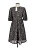 Moon River Animal Print Gray Casual Dress Size S - photo 2