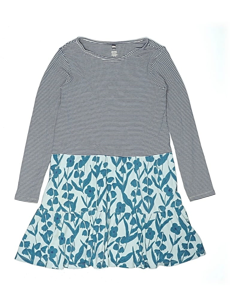 Pre-owned Tea Kids' Dress In Blue