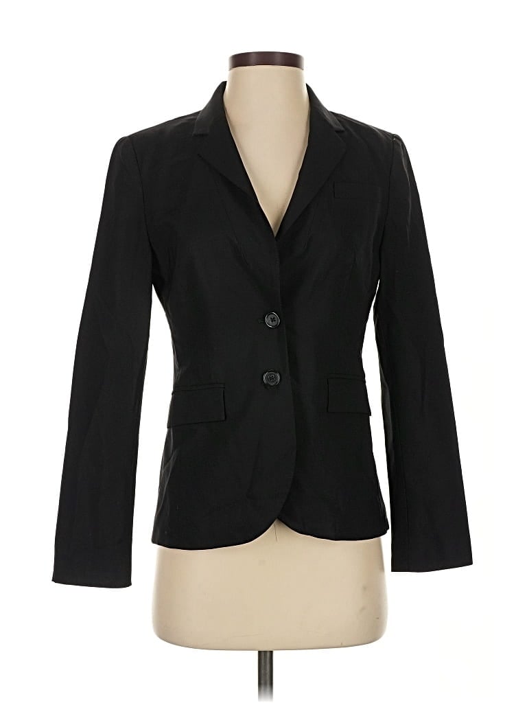 Pre-owned Banana Republic Wool Blazer Jacket In Black