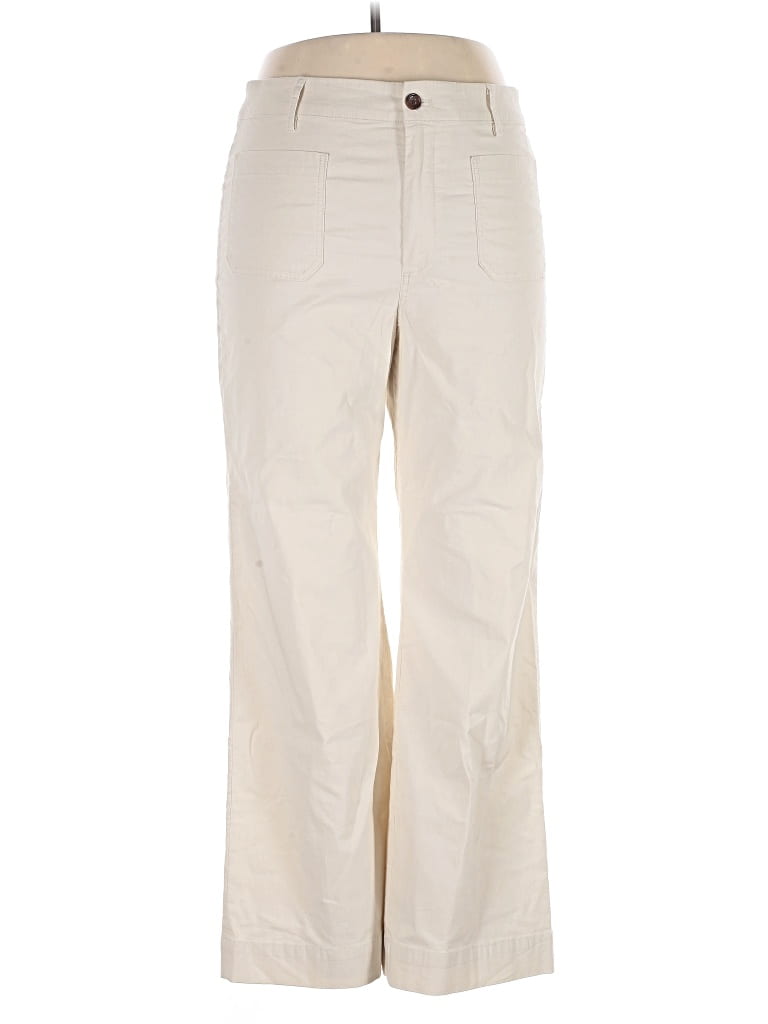Pre-owned J.crew Factory Store Casual Pants In White