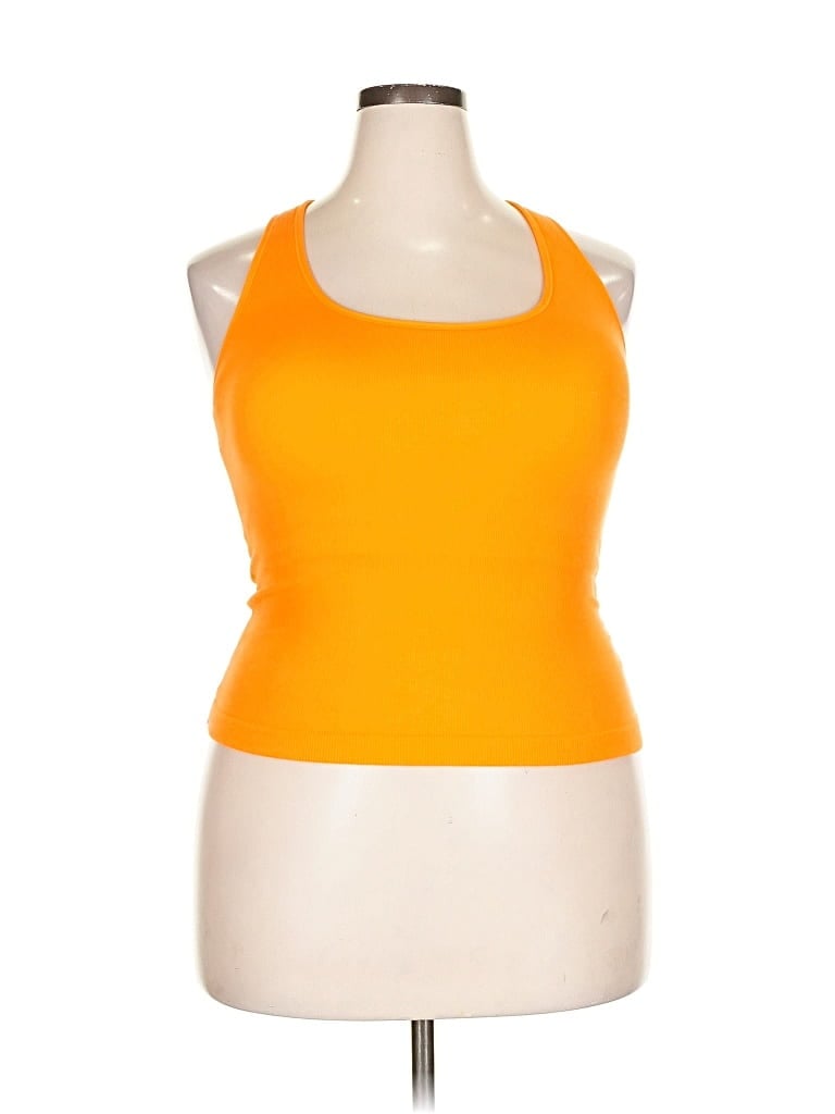 Pre-owned All In Motion Tank Top Orange Halter Neckline Tops