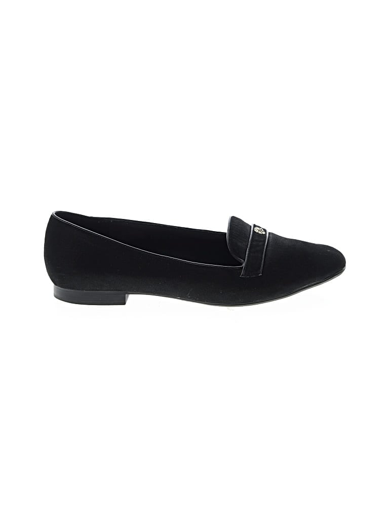 Pre-owned Anne Klein Flats In Black