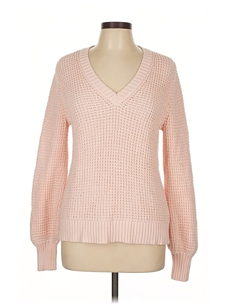 Pre-owned J.crew Factory Store Pullover Sweater In Pink