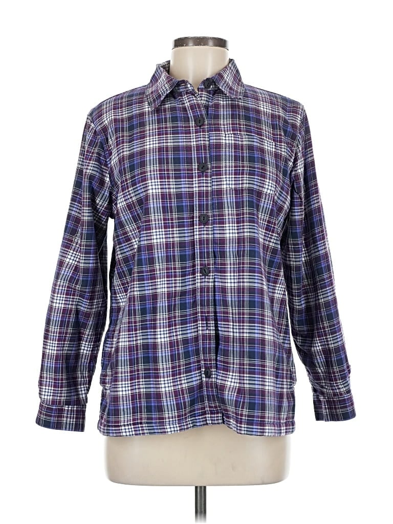 Pre-owned L.l.bean Fleece Jacket In Purple