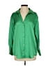 Zara TRF 100% Polyester Green 3/4 Sleeve Blouse Size XS - photo 1