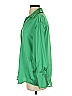 Zara TRF 100% Polyester Green 3/4 Sleeve Blouse Size XS - photo 5
