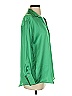 Zara TRF 100% Polyester Green 3/4 Sleeve Blouse Size XS - photo 4