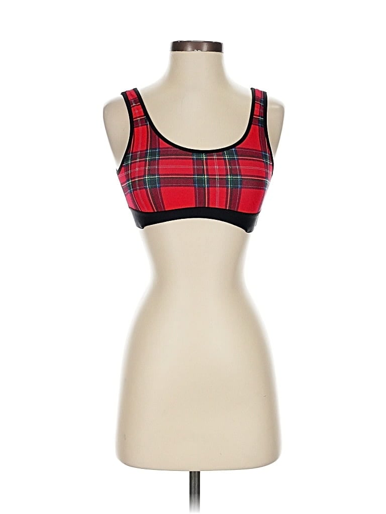 Pre-owned Auden Sports Bra In Red
