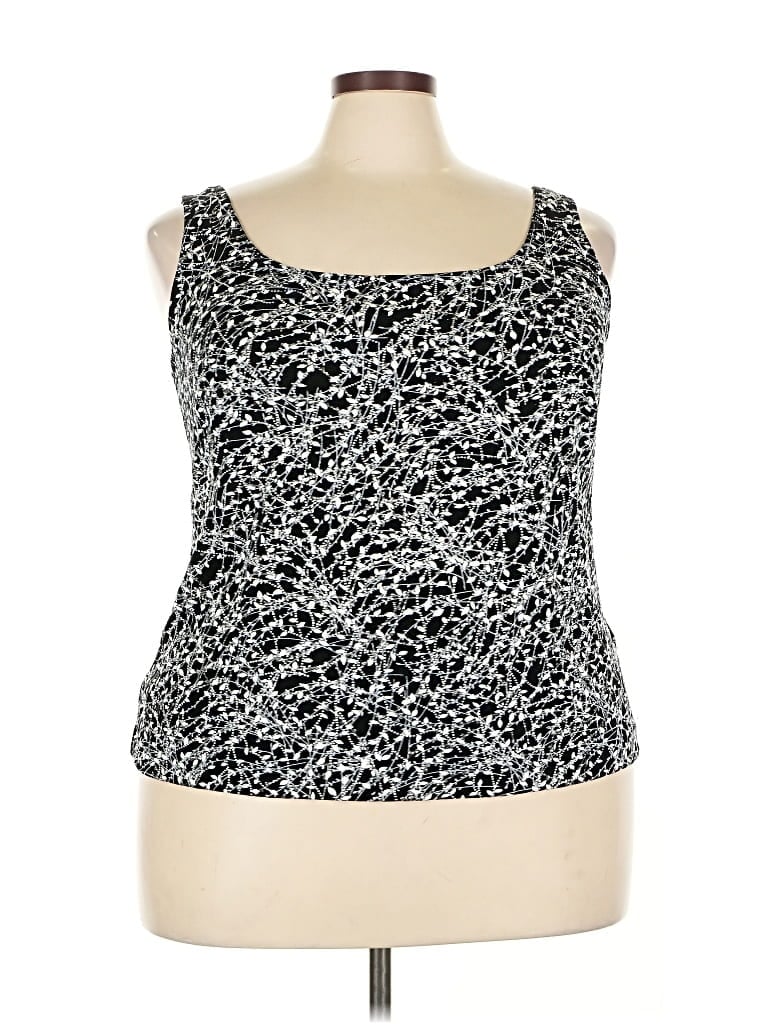 Pre-owned Alex Evenings Tank Top Silver Strapless Neckline Tops