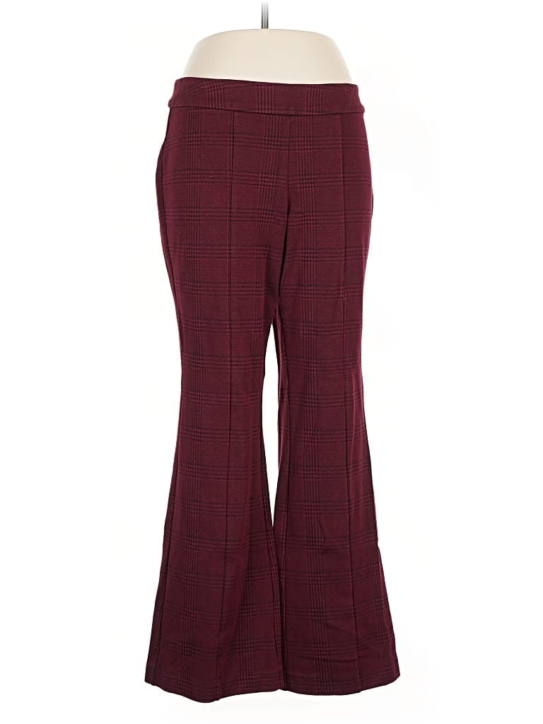 Pre-owned Lane Bryant Dress Pants In Burgundy