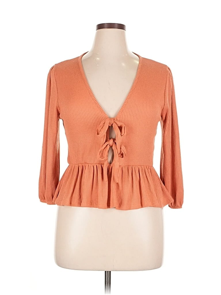 Pre-owned 21 Saints Cardigan Sweater In Orange