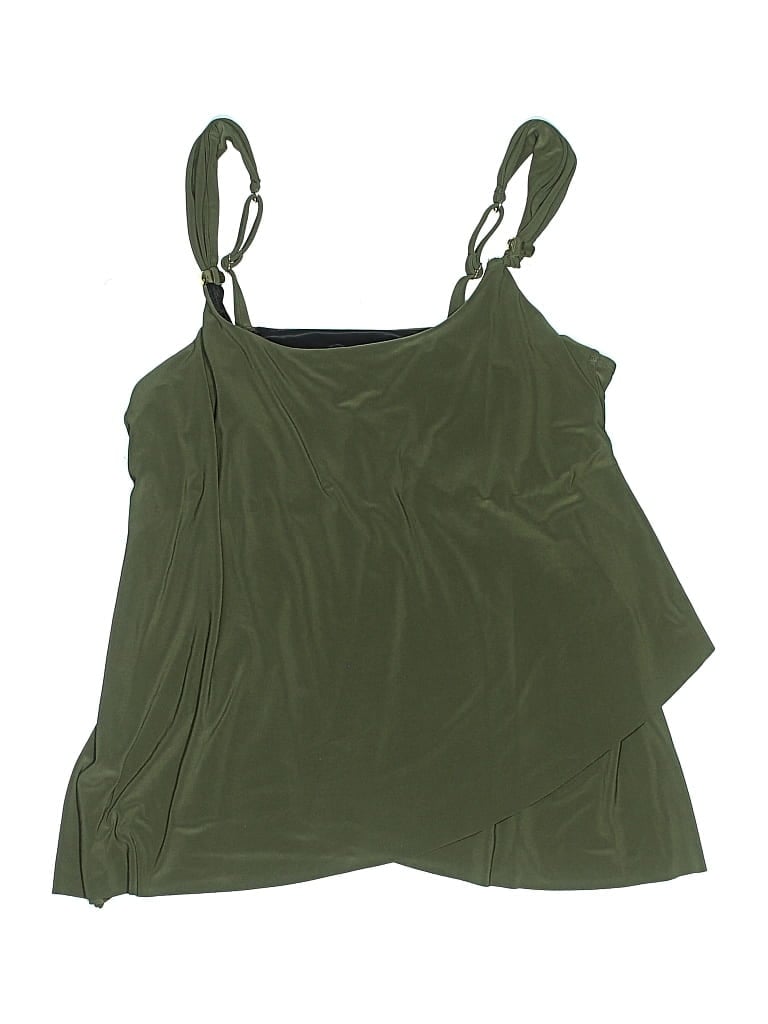 Pre-owned Miraclesuit Swimsuit Top Green Swimwear