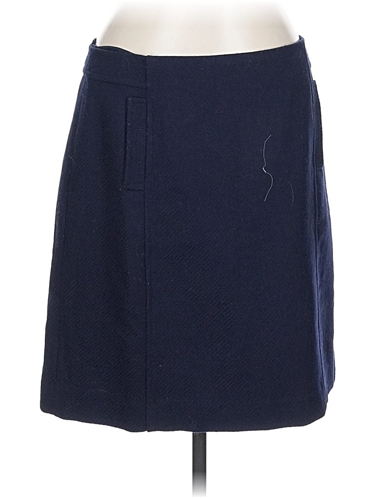Pre-owned Talbots Wool Skirt In Blue