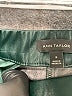 Ann Taylor 100% Polyester Solid Green Faux Leather Pants Size M - photo 7