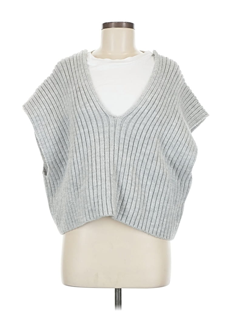 Pre-owned Pilcro Pullover Sweater In Gray