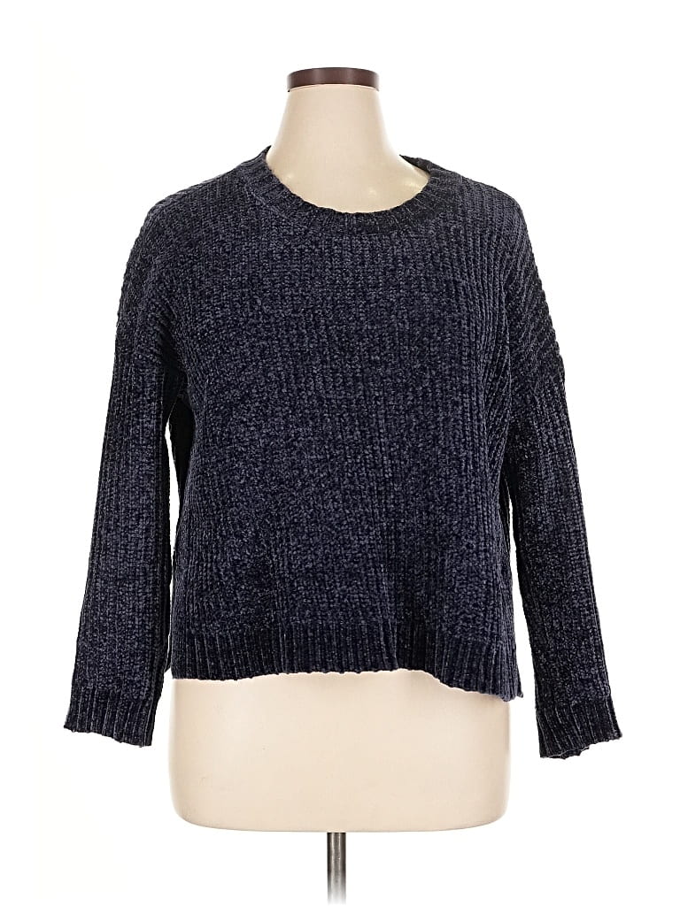 Pre-owned Aerie Pullover Sweater In Blue