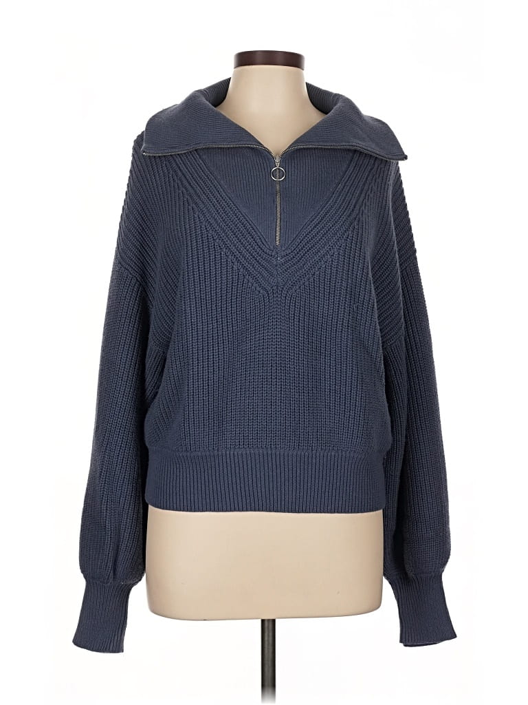 Pre-owned Sweaty Betty Pullover Sweater In Blue