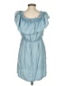 Express 100% Lyocell Blue Casual Dress Size S - photo 2