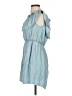 Express 100% Lyocell Blue Casual Dress Size S - photo 5