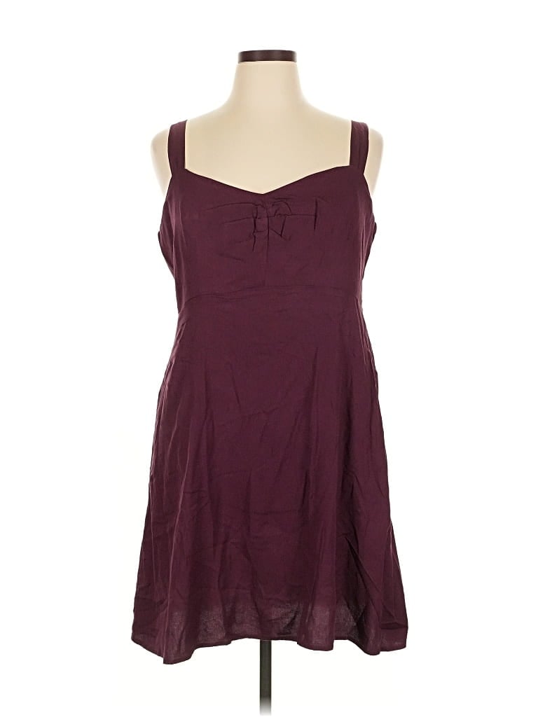 Old Navy Casual Dress In Burgundy