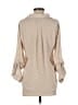 Ann Taylor LOFT 100% Polyester Polka Dots Tan 3/4 Sleeve Blouse Size S - photo 2