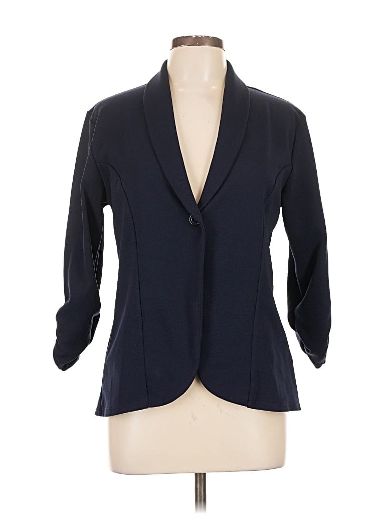 Pre-owned Assorted Brands Blazer Jacket In Blue