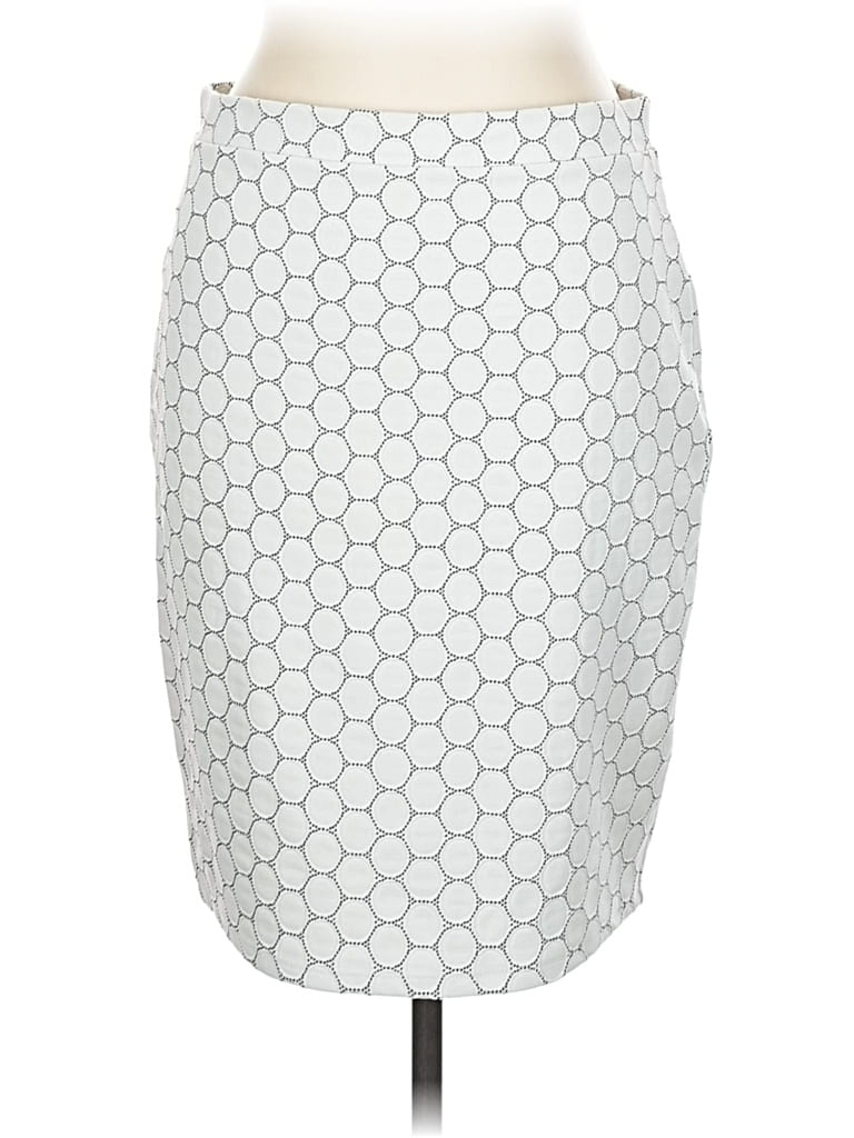 Pre-owned Leota Casual Skirt In Silver