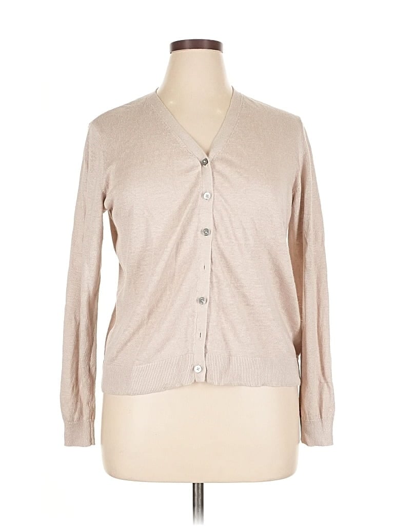 Pre-owned Garnet Hill Cardigan Sweater In Brown