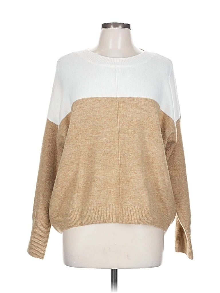 Pre-owned Vince Camuto Pullover Sweater In Brown