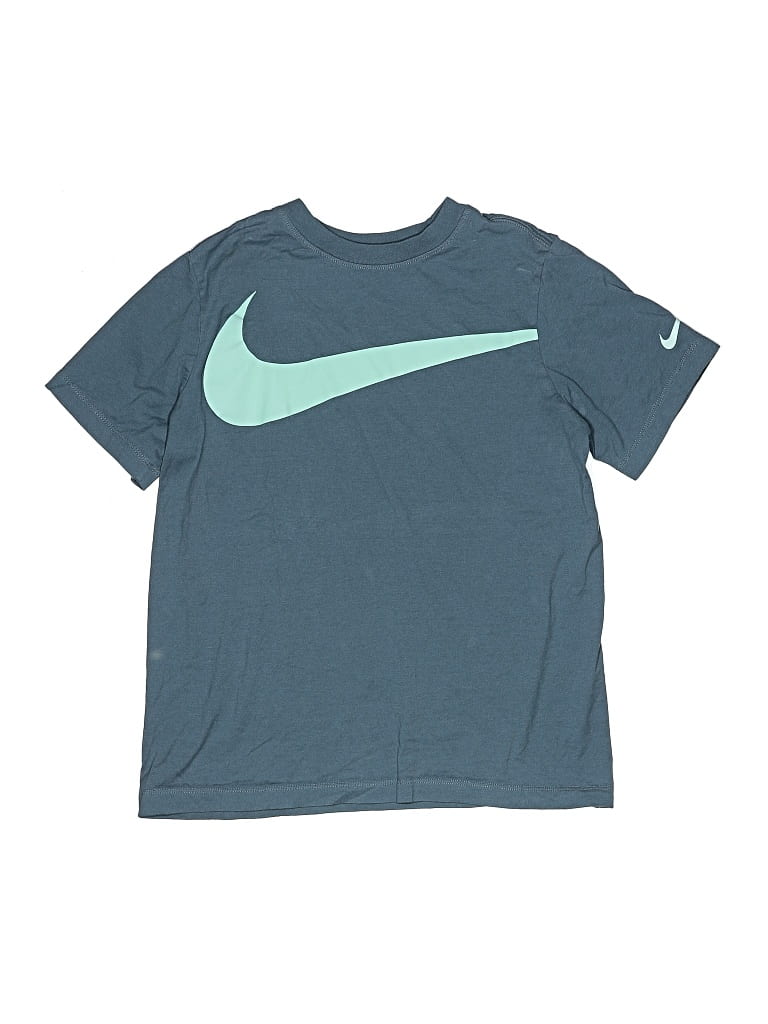 Pre-owned Nike Short Sleeve T-shirt In Blue