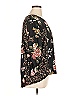 Serengeti 100% Polyester Floral Black 3/4 Sleeve Blouse Size 1X - photo 4