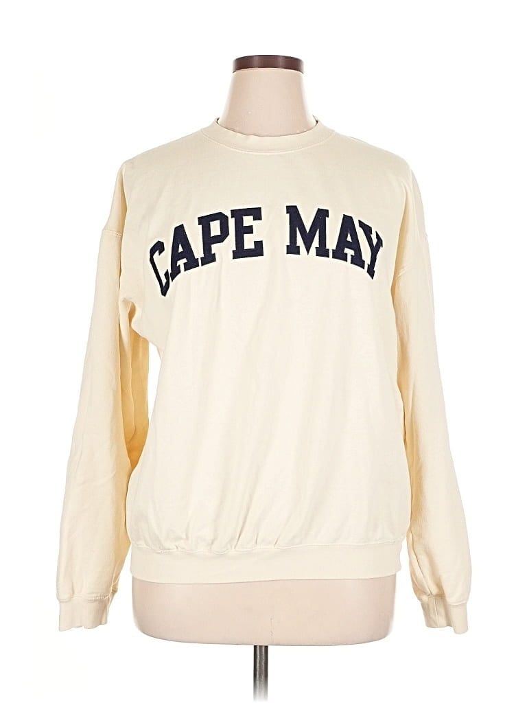 Pre-owned Soft As A Grape Pullover Sweater In White