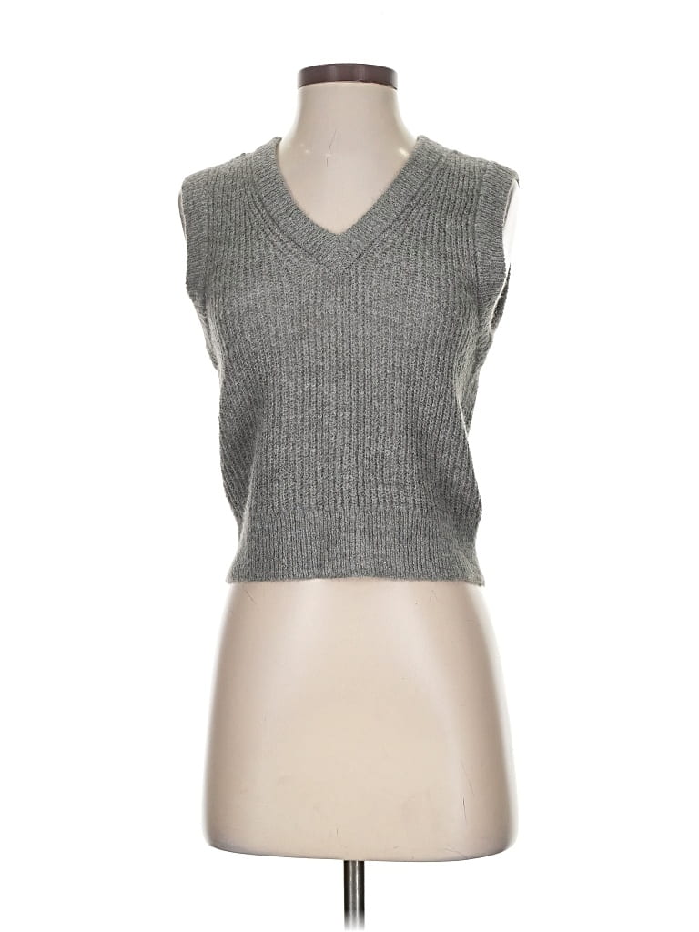 Pre-owned Madewell Sweater Vest In Gray