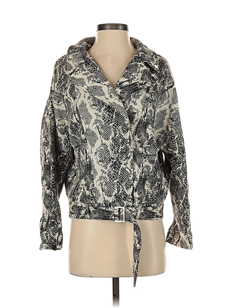 Pre-owned Zara Basic Jacket In Gray