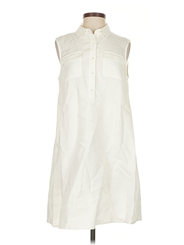 Pre-owned J. Mclaughlin Casual Dress In White