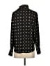 Assorted Brands Polka Dots Black Long Sleeve Blouse Size S - photo 2