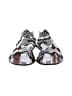 Chloé 100% Leather Silver Tan Python Embossed Leather Lauren Sandals Size EU 35 - photo 2