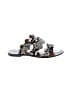 Chloé 100% Leather Silver Tan Python Embossed Leather Lauren Sandals Size EU 35 - photo 1