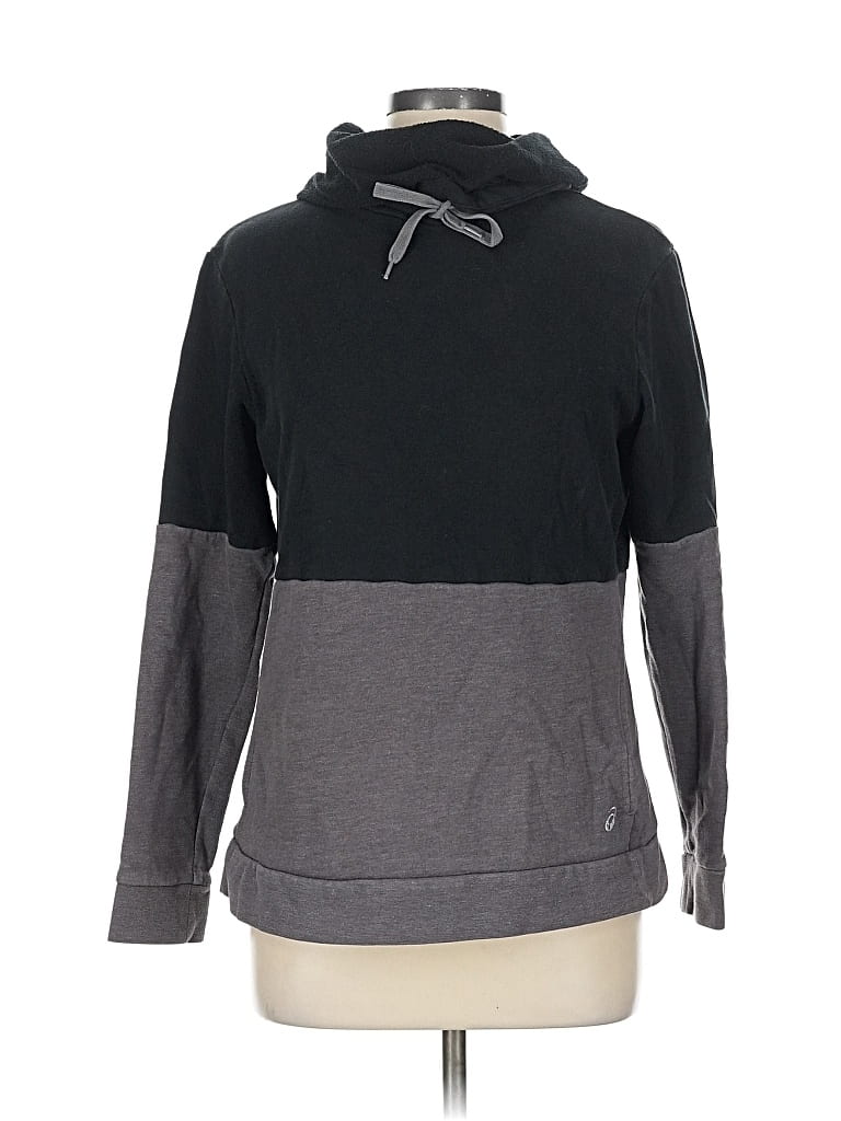 Pre-owned Asics Pullover Hoodie In Gray