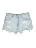 Aero 100% Cotton Blue Denim Shorts Size 10 - photo 1