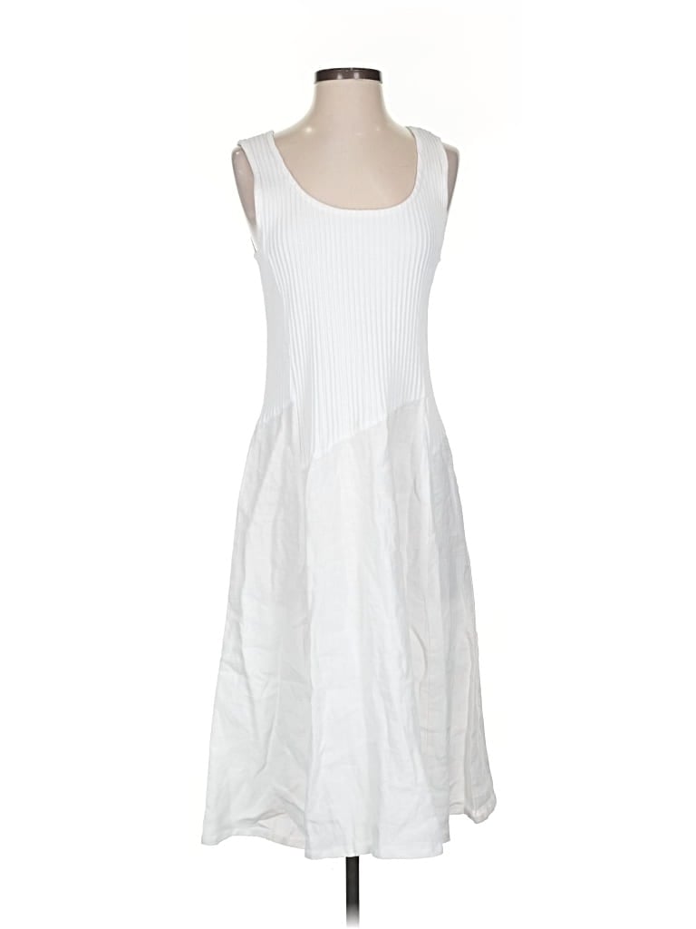 Pre-owned Fenini Casual Dress In White