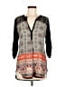 Weston 100% Polyester Black 3/4 Sleeve Blouse Size M - photo 1