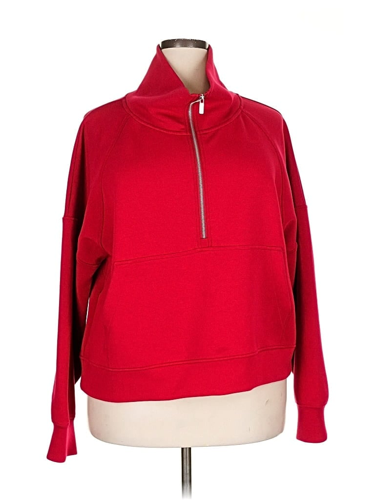 Pre-owned Calia Pullover Sweater In Red