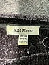 Wild Flower 100% Polyester Metallic Black Pullover Sweater Size XS - Sm - photo 7