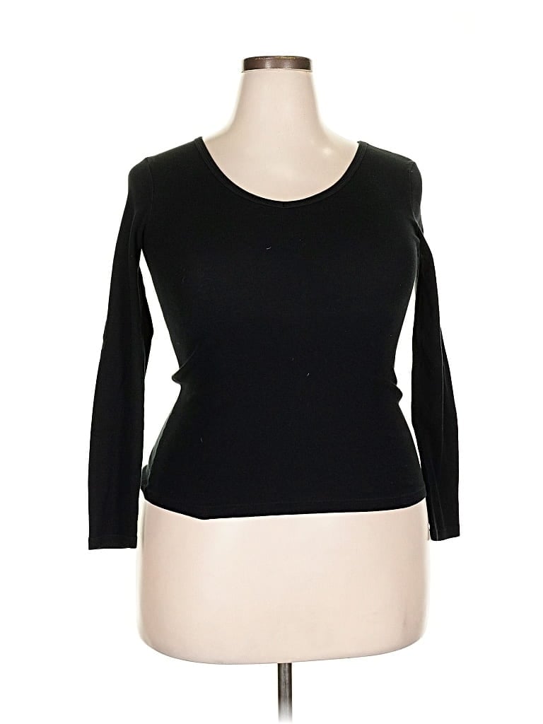 Pre-owned Petit Bateau 3/4 Sleeve T-shirt In Black